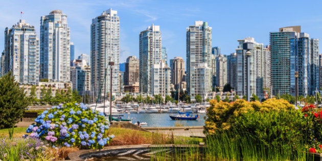 View on Downtown Vancouver from False Creek.