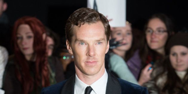 LONDON, ENGLAND - DECEMBER 01: Benedict Cumberbatch attends the World Premiere of 'The Hobbit: The Battle OF The Five Armies' at Odeon Leicester Square on December 1, 2014 in London, England. (Photo by Samir Hussein/WireImage)
