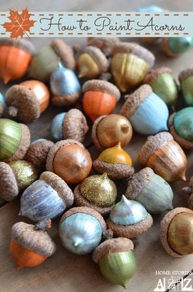 Painted Acorns