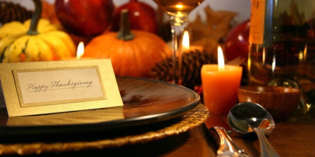 Thanksgiving place setting