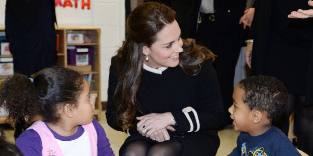 NEW YORK, NY - DECEMBER 08: Catherine, Duchess of Cambridge during a visit to the Northside Center for Child Development on December 8, 2014 in New York City. The royal couple are on an official three-day visit to New York with Prince William also due to meet President Barack Obama in Washington D.C today. (Photo by Mark Stewart - Pool/Getty Images)