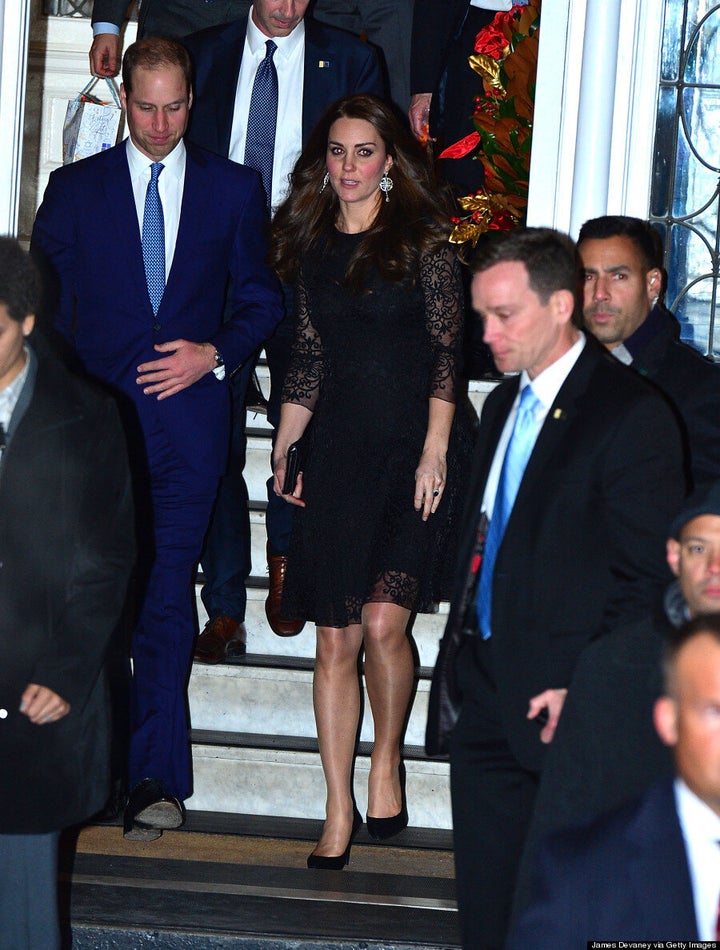 Kate Middleton Steps Out In A Cute Black Tweed Skirt Suit