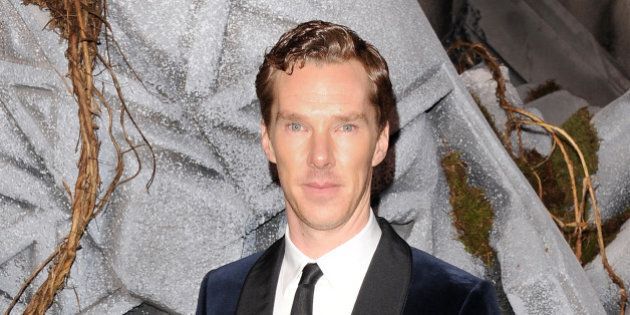 LONDON, ENGLAND - DECEMBER 01: Benedict Cumberbatch attends the World Premiere of 'The Hobbit: The Battle OF The Five Armies' at Odeon Leicester Square on December 1, 2014 in London, England. (Photo by David M. Benett/WireImage)