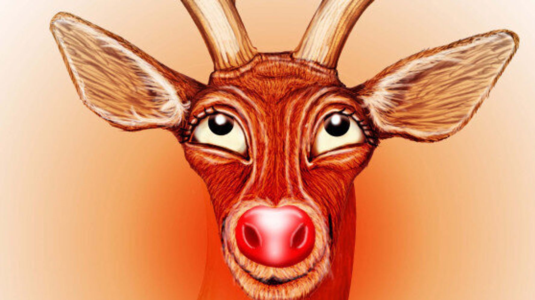 rudolf the rednosed reindeer face