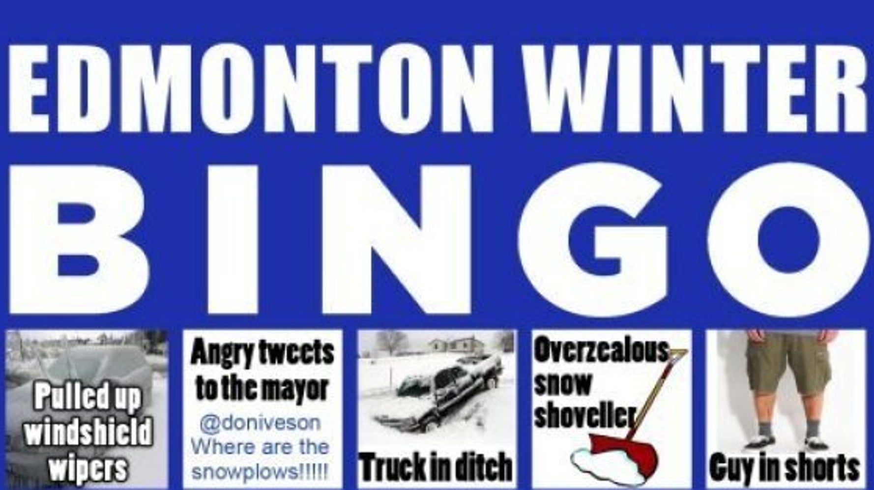Edmonton Winter Bingo Is So, So True HuffPost null