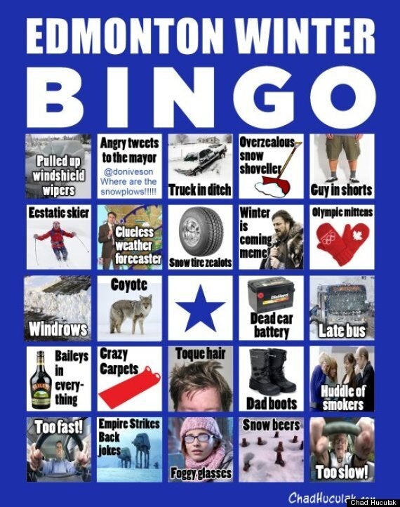 Edmonton Winter Bingo Is So, So True HuffPost Alberta