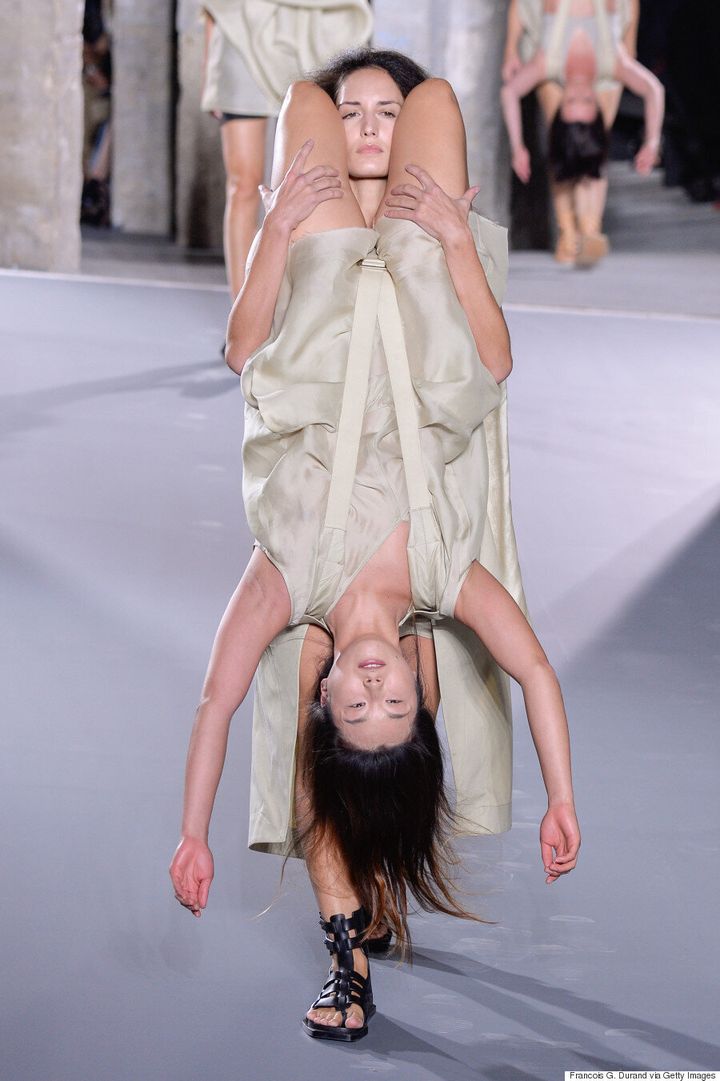 Rick Owens' Spring/Summer 2016 Human Backpacks And Lots Of Nudity | HuffPost null