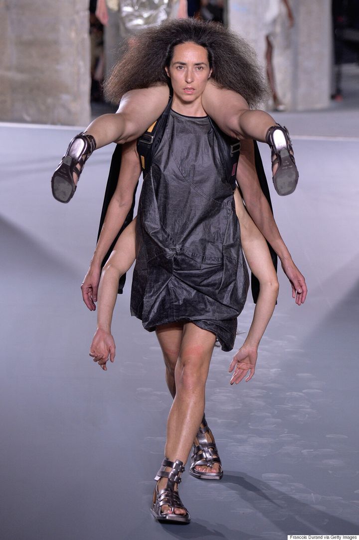 Rick Owens' Spring/Summer 2016 Show Featured Human Backpacks And Lots ...