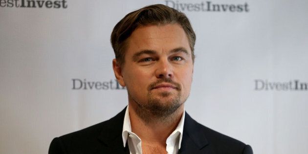 NEW YORK, NY - SEPTEMBER 22: Actor Leonardo DiCaprio poses for a photo following a Divest-Invest new conference on September 22, 2015 in New York City. Leonardo DiCaprio joined leaders from the financial, faith and environmental spaces to announce major new divestment commitments and release a comprehensive data of assets divested to date. The group also announced commitments to also invest in clean energy alternatives. (Photo by Justin Sullivan/Getty Images)