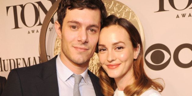 NEW YORK, NY - JUNE 08: Adam Brody and Leighton Meester attend the 68th Annual Tony Awards at Radio City Music Hall on June 8, 2014 in New York City. (Photo by Kevin Mazur/Getty Images for Tony Awards Productions)