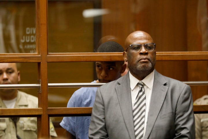 Chris Darden appearing in court on April 4, 2019 in Los Angeles.