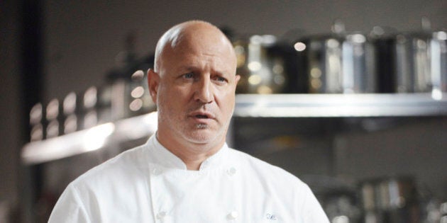 TOP CHEF -- 'Last Chance Kitchen' Episode 405 -- Pictured: Tom Colicchio -- (Photo by: David Moir/Bravo/NBCU Photo Bank via Getty Images)