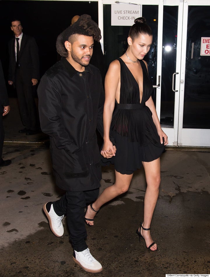 The Weeknd Supports Girlfriend Bella Hadid At NYFW