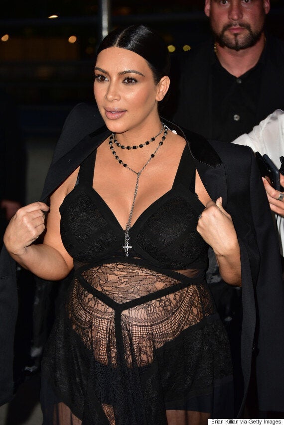 Kim Kardashian Puts Her Upcoming Baby Front And Centre At New York Fashion  Week