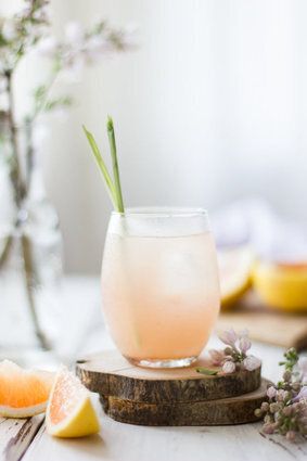 Grapefruit, Ginger, and Lemongrass Sake Cocktails