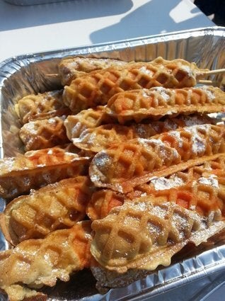 Chicken Waffle On A Stick