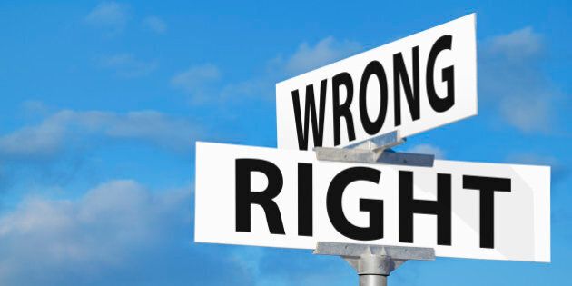 Wrong Versus Right Street Sign