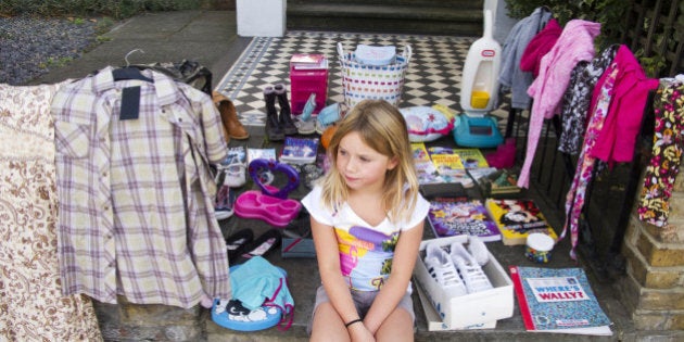 girl garage sale