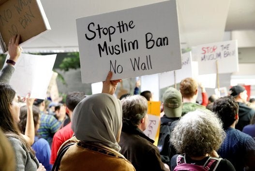 Protest against President Donald Trump in San Francisco