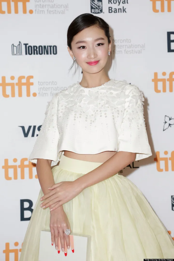 Zhou Dongyu in Georges Hobeika Couture at the Breakup Buddies