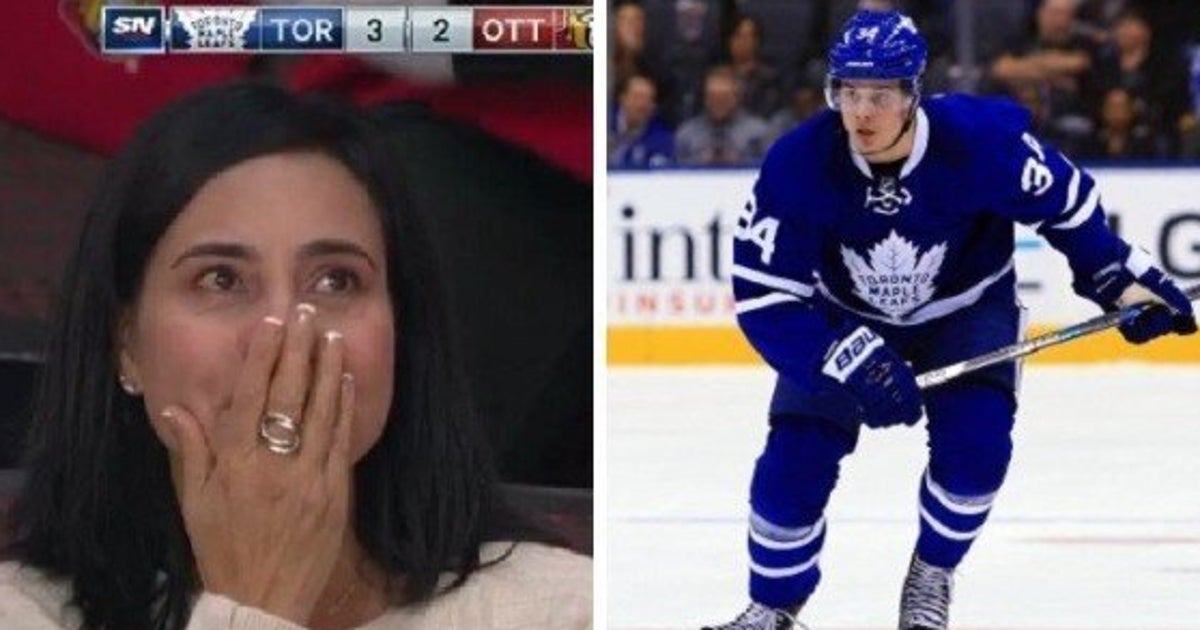 Auston Matthews' mom was so happy for her son