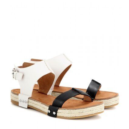 Marc By Marc Jacobs Two-Tone Leather Sandals