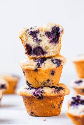 Extra Moist Blueberry Muffins