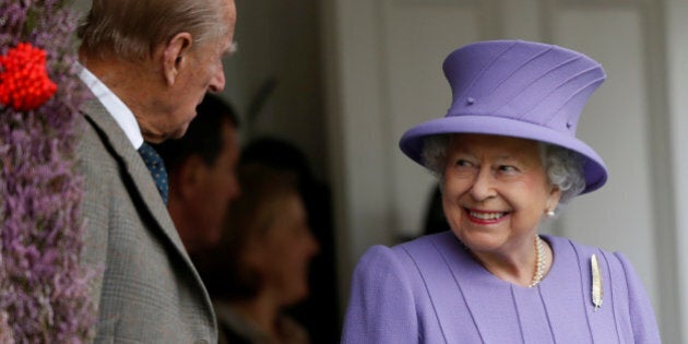 Britain's Queen Elizabeth and Prince Philip attend the annual Braemar Highland Gathering in Braemar, Scotland, Britain September 3, 2016. REUTERS/Russell Cheyne