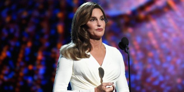 LOS ANGELES, CA - JULY 15: Caitlyn Jenner accepts the Arthur Ashe Courage Award and speaks onstage during The 2015 ESPYS at Microsoft Theater on July 15, 2015 in Los Angeles, California. (Photo by Kevin Mazur/WireImage)