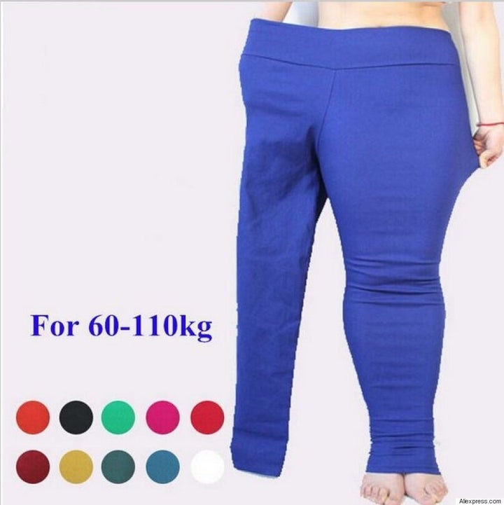 Advertising plus-size leggings with a small model in one leg instead of  getting a plus-sized model. : r/CrappyDesign