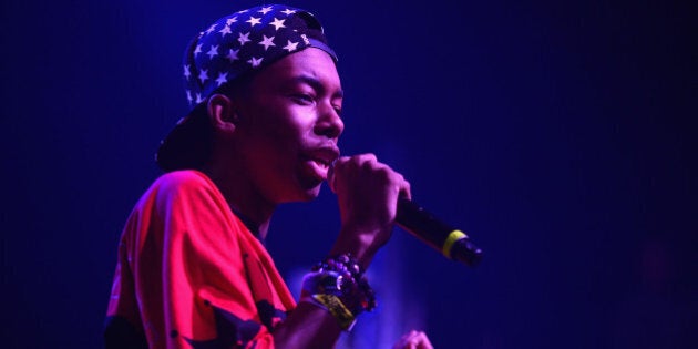 AUSTIN, TX - MARCH 14: Rapper Bishop Nehru performs during the Mass Appeal Showcase during the 2014 SXSW Music, Film + Interactive at Austin Music Hall on March 14, 2014 in Austin, Texas. (Photo by Michael Loccisano/Getty Images for SXSW)