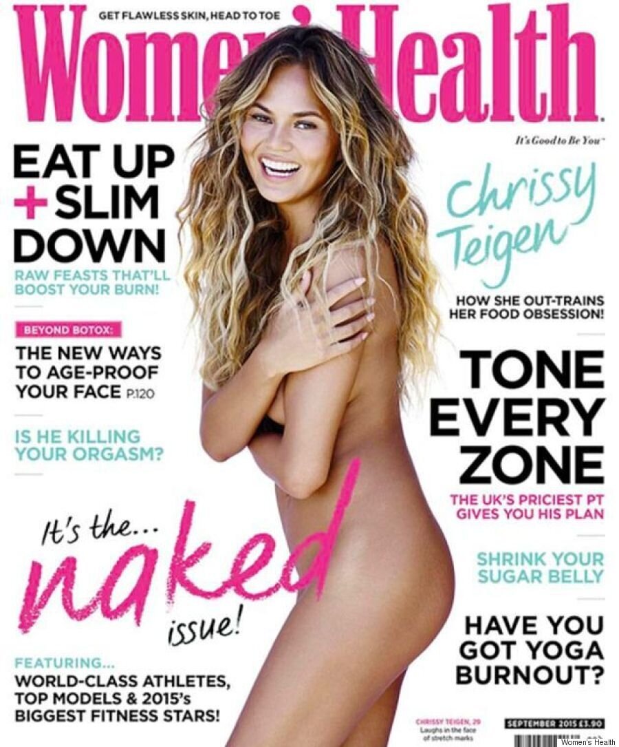 Chrissy Teigen Gets Naked For The Cover Of Womens Health UK HuffPost Style