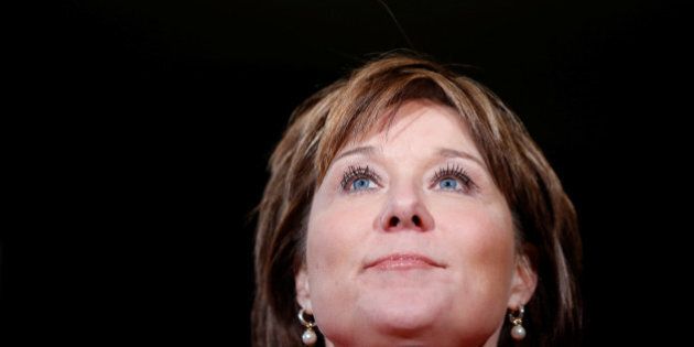 British Columbia Premier Christy Clark takes part in a news conference during the First Ministersâ meeting in Ottawa, Ontario, Canada, December 9, 2016. REUTERS/Chris Wattie