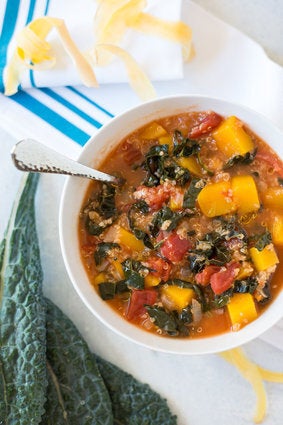 Slow Cooker Butternut Squash, Kale & Quinoa Stew