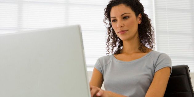 Woman with a laptop computer