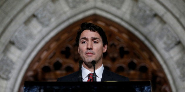 Canada's Prime Minister Justin Trudeau takes part in a news conference on Parliament Hill in Ottawa, Ontario, Canada, December 15, 2016. REUTERS/Chris Wattie