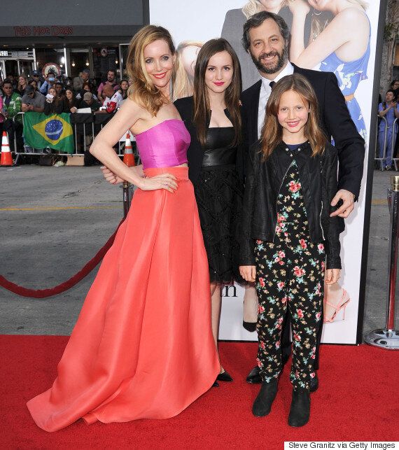 Leslie Mann and lookalike daughter Iris cause a stir with head-turning  photos