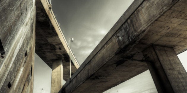 A section of the Turcot Interchange, Montreal's elevated expressway.