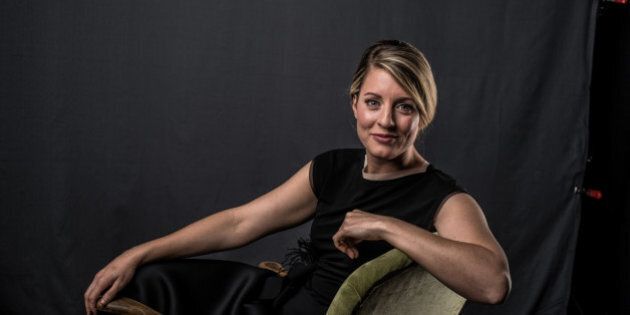 CALGARY, ALBERTA - APRIL 03: Heritage Minister Melanie Joly poses at the 2016 Juno Awards Portrait Studio at Scotiabank Saddledome on April 3, 2016 in Calgary, Canada. (Photo by George Pimentel/Getty Images)