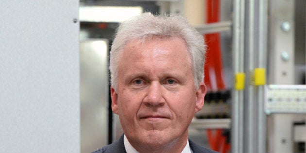 Jeff Immelt, chairman and CEO of General Electric, poses at GE Energy company in Berlin, Germany on July 8, 2013. The US-American company celebrates the 130th anniversary of the Berlin branch by constructing a new trainee center. AFP PHOTO / DPA / SOEREN STACHE +++ GERMANY OUT (Photo credit should read SOEREN STACHE/AFP/Getty Images)