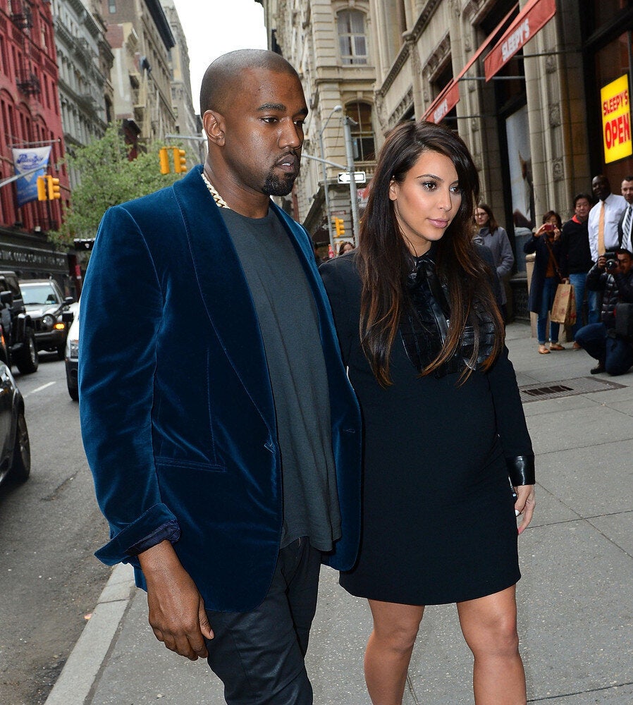 Kanye West and Kim Kardashian