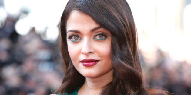 Aishwarya Rai Bachchan poses for photographers upon arrival for the screening of the film Carol at the 68th international film festival, Cannes, southern France, Sunday, May 17, 2015. (AP Photo/Thibault Camus)
