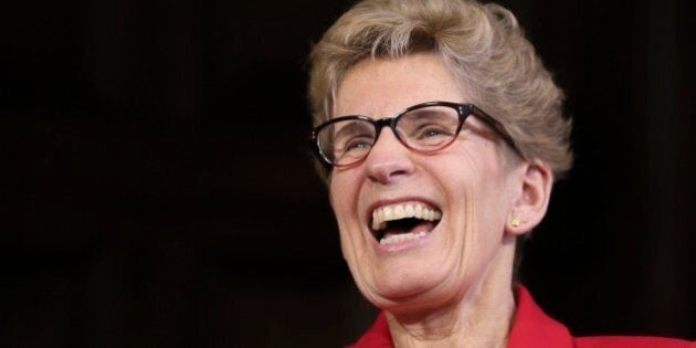 TORONTO, ON - DECEMBER 19 - Premier Kathleen Wynne during a year-end interview with Rob Benzie and Martin Regg Cohn in her Queen's Park office, December 19, 2016. (Andrew Francis Wallace/Toronto Star via Getty Images)