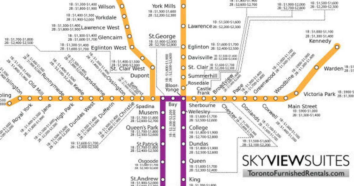 toronto-rent-map-shows-subway-stops-determine-what-you-pay-huffpost