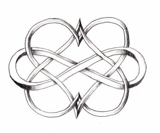 Double Heart Infinity Symbol