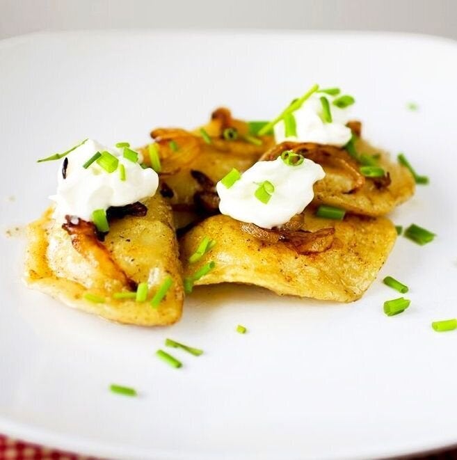 Pierogi With Crispy Fried Onions