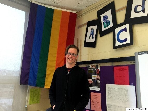 Grade 8 teacher David Stocker also helps run City View's Queer-Straight Alliance club.