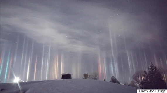 Ice crystals above clouds dance and flash according to electric fields.