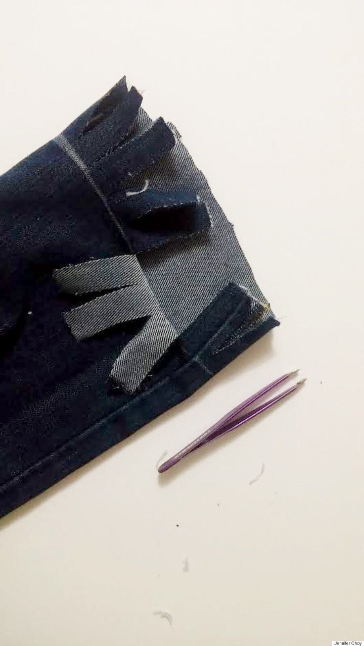 DIY Frayed Jeans: How To Fray Your Denim Into Fringed Hem