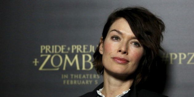 Cast member Lena Headey poses at the premiere of